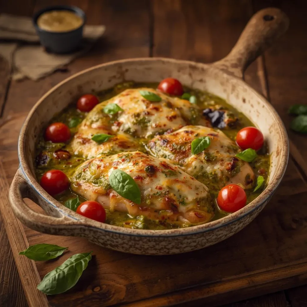 pesto chicken bake
