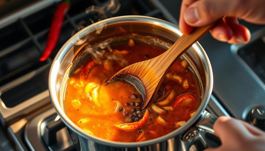 adjusting heat levels in seafood boil sauce