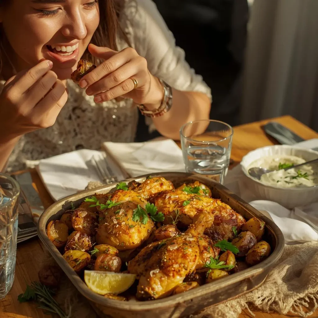 greek chicken and potatoes