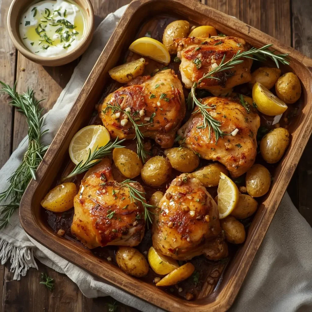 greek chicken and potatoes