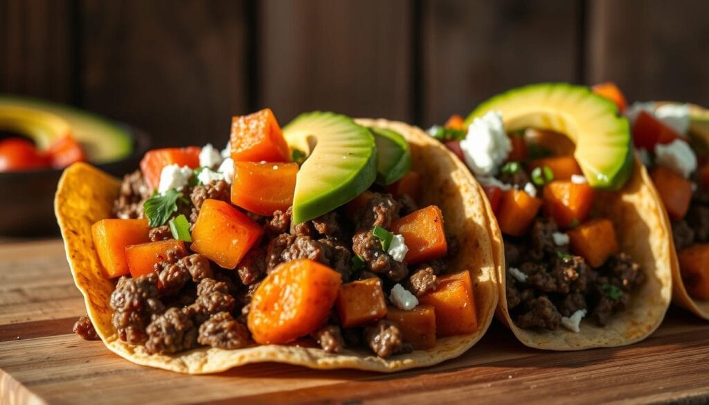 ground beef sweet potato tacos ground beef sweet potato tacos