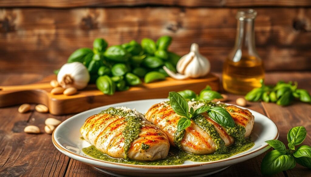 quick pesto chicken recipe