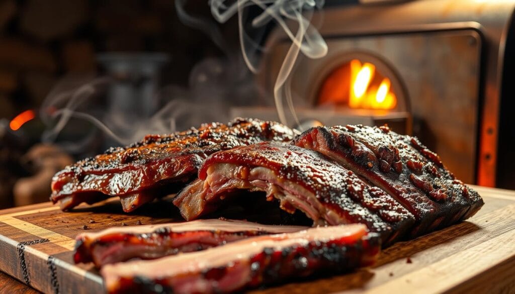 smoking beef ribs