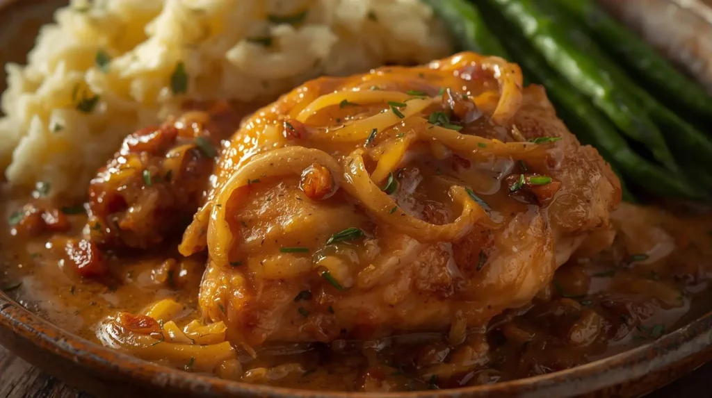 smothered chicken thighs