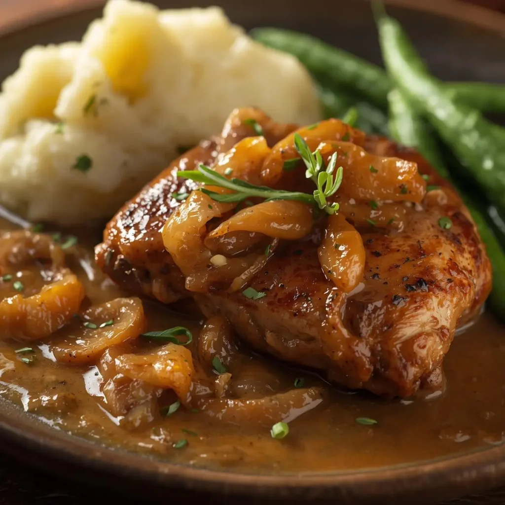 smothered chicken thighs