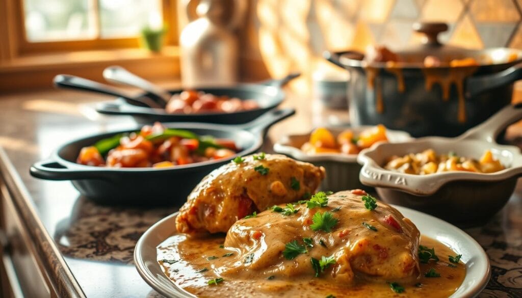 southern smothered chicken variations