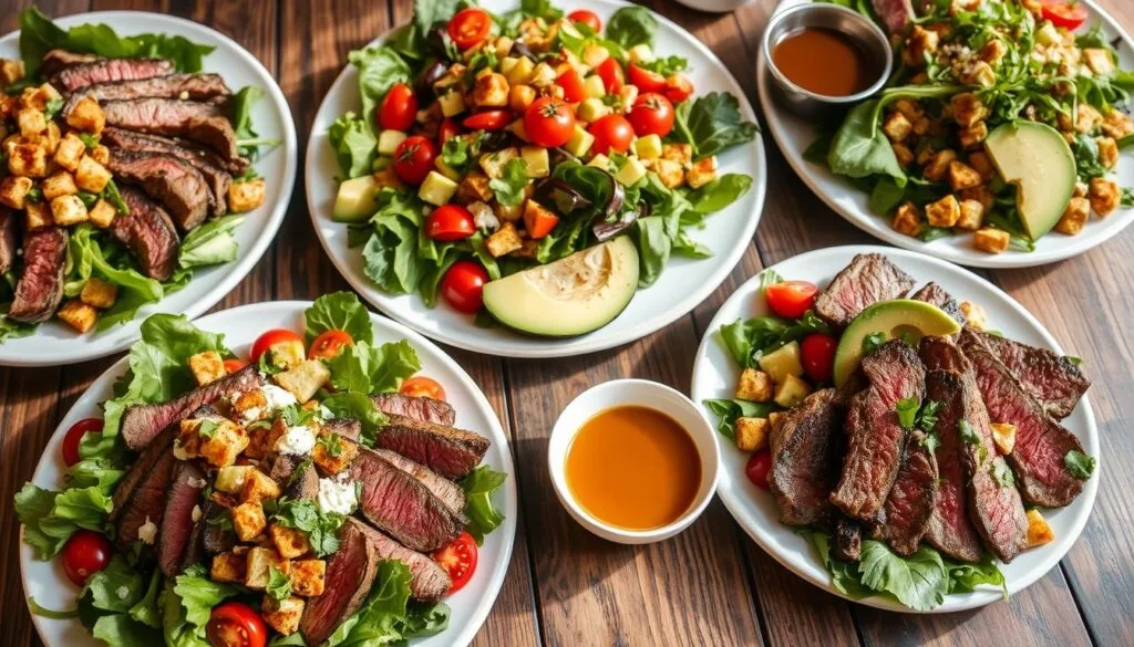 steak salad variations