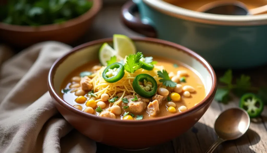 white chicken chili crockpot