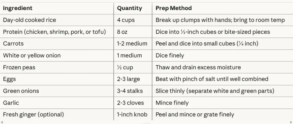 Fried Rice Recipe