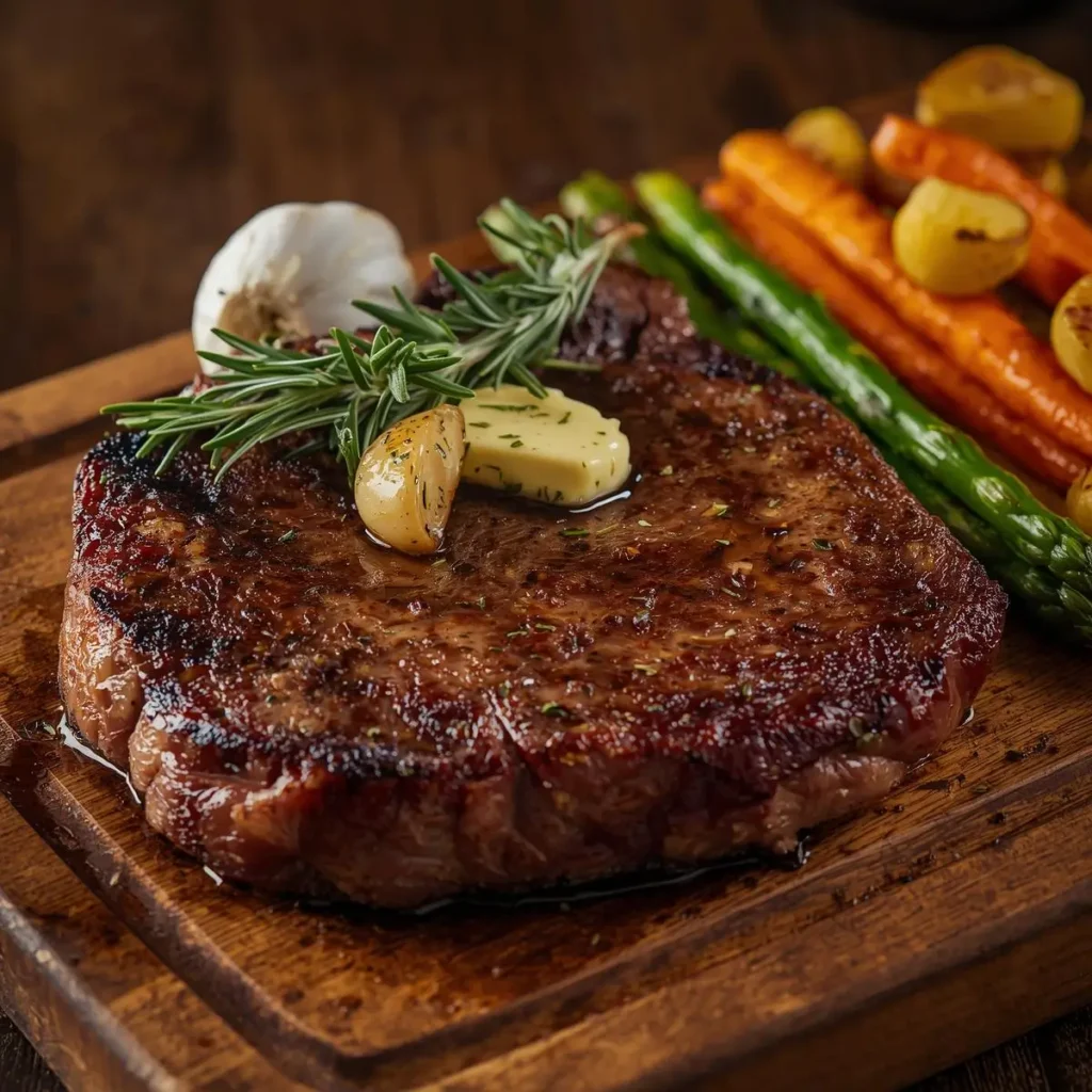 Ribeye Steak in Oven