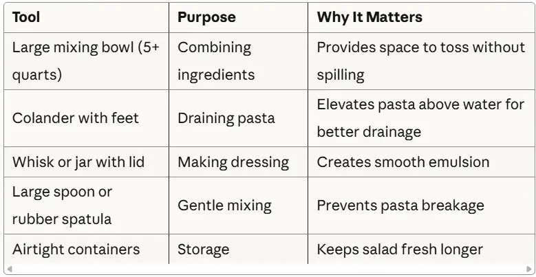 easy pasta salad recipe