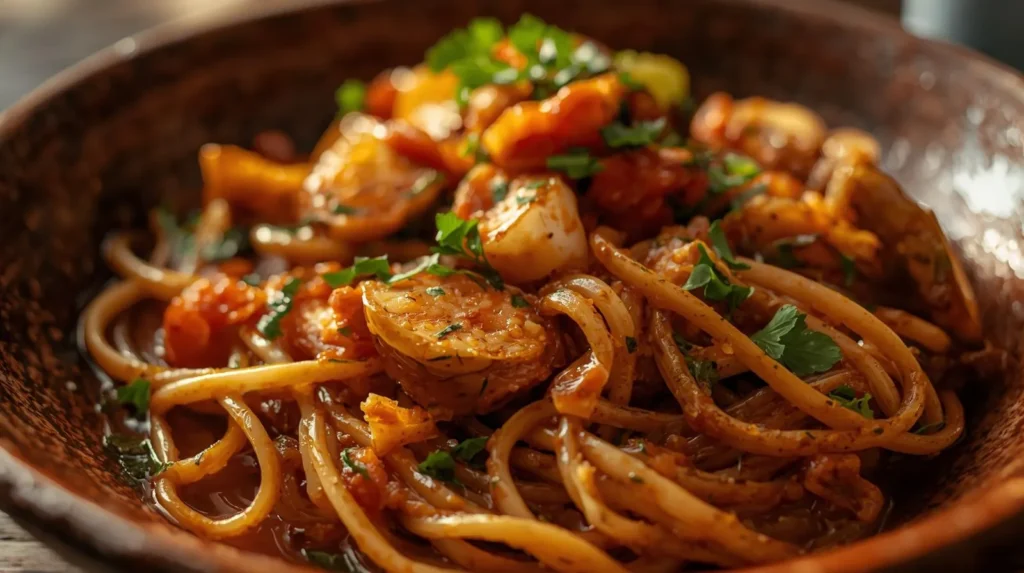 italian drunken noodles recipe